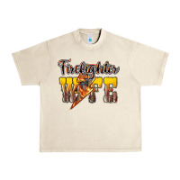 Sandshell Firefighter wife lightning bolt Urban Heavy Tee - HowdyJamesFarm