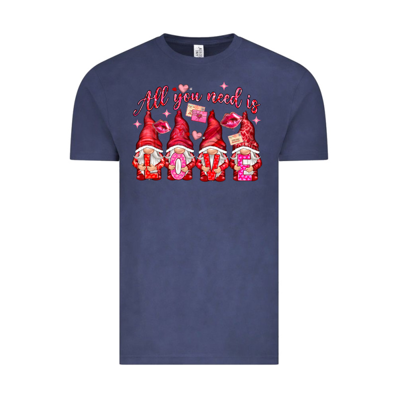 All You Need Is Love Gnomies Valentine's Day Vintage Tee by HowdyJamesFarm | Teevron