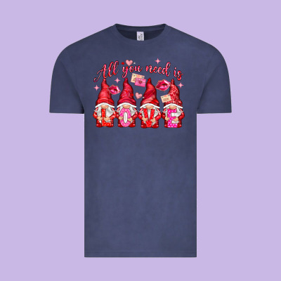 All You Need Is Love Gnomies Valentine's Day Vintage Tee Designed By Howdyjamesfarm