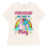 Bone unicorns are born in may Ladies Tee - Jasminsmagicworld