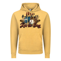 Vintage Mustard It's a Baseball kinda day Vintage Hoodie - HowdyJamesFarm
