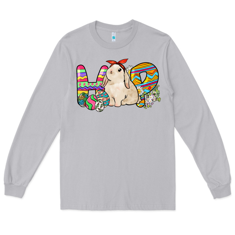 Hop Rabbit Easter Day Long Sleeve Tee by HowdyJamesFarm | Teevron