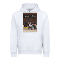 White mid 90s movie Urban Hoodie - minhPixels