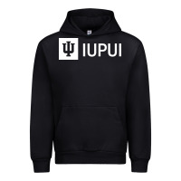 Black IUPUI, Indiana University Urban Hoodie - minhPixels