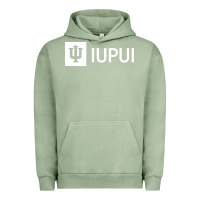 Pigment Oil Green IUPUI, Indiana University Urban Hoodie - minhPixels