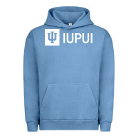 Pigment Pebble Blue IUPUI, Indiana University Urban Hoodie - minhPixels