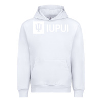 White IUPUI, Indiana University Urban Hoodie - minhPixels