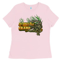 Bubblegum Pink the louisiana swamp Ladies Tee - BarkalooDesign