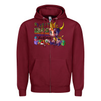 Burgundy real dragon through christmas Zipper Hoodie - CowhideDigitalArt