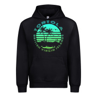 Black Bvi Tortola British Caribbean Island Souvenir Urban Hoodie - minhPixels