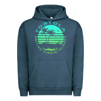 Pigment Midnight Navy Bvi Tortola British Caribbean Island Souvenir Urban Hoodie - minhPixels
