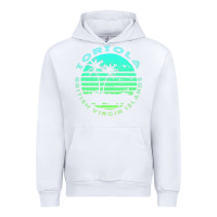 White Bvi Tortola British Caribbean Island Souvenir Urban Hoodie - minhPixels