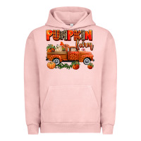Pigment Salmon pumpkin farm truck Urban Hoodie - AdoDesignShop