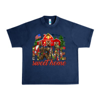 Navy Army Christmas Home Sweet Home Urban Heavy Tee - HowdyJamesFarm