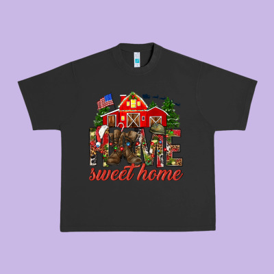 Army Christmas Home Sweet Home Urban Heavy Tee Designed By Howdyjamesfarm