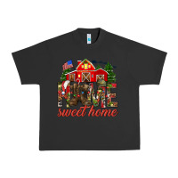 Pigment Black Army Christmas Home Sweet Home Urban Heavy Tee - HowdyJamesFarm