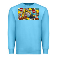 Ocean Blue excavator sippy Premium Sweatshirt - Artiststas
