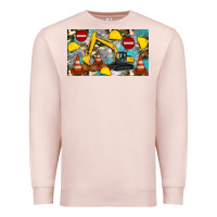 Pale Pink excavator sippy Premium Sweatshirt - Artiststas