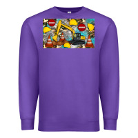 Purple excavator sippy Premium Sweatshirt - Artiststas