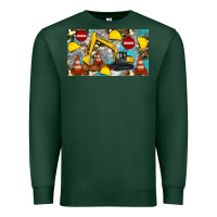 Sports Green excavator sippy Premium Sweatshirt - Artiststas