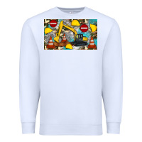 White excavator sippy Premium Sweatshirt - Artiststas