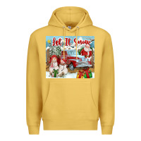 Antique Gold Let It Snow Tumbler Premium Hoodie - FaDigitalArtStudio