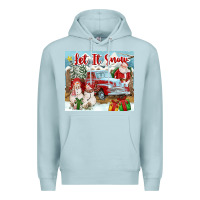 Blue Mist Let It Snow Tumbler Premium Hoodie - FaDigitalArtStudio