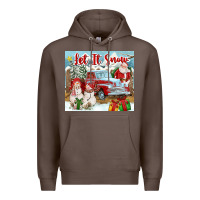 Coffee Let It Snow Tumbler Premium Hoodie - FaDigitalArtStudio