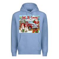 Colony Blue Let It Snow Tumbler Premium Hoodie - FaDigitalArtStudio