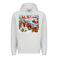 Dove Grey Let It Snow Tumbler Premium Hoodie - FaDigitalArtStudio