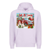 Lilac Let It Snow Tumbler Premium Hoodie - FaDigitalArtStudio