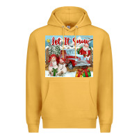 Mustard Let It Snow Tumbler Premium Hoodie - FaDigitalArtStudio
