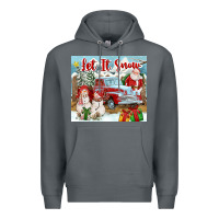 Rock Let It Snow Tumbler Premium Hoodie - FaDigitalArtStudio
