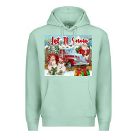 Seafoam Let It Snow Tumbler Premium Hoodie - FaDigitalArtStudio