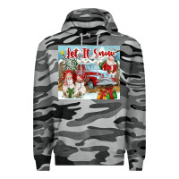 Slate Camo Let It Snow Tumbler Premium Hoodie - FaDigitalArtStudio