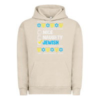 Pigment French Oak nice naughty jewish ugly hanukkah sweater chanukah jew gift premium t Urban Hoodie - minhPixels