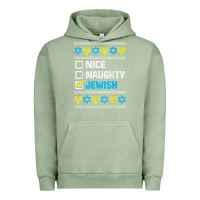 Pigment Oil Green nice naughty jewish ugly hanukkah sweater chanukah jew gift premium t Urban Hoodie - minhPixels