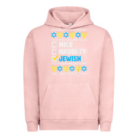 Pigment Salmon nice naughty jewish ugly hanukkah sweater chanukah jew gift premium t Urban Hoodie - minhPixels