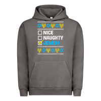 Pigment Tornado nice naughty jewish ugly hanukkah sweater chanukah jew gift premium t Urban Hoodie - minhPixels