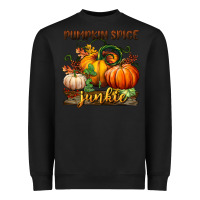 Black pumpkin spice junkie Heavyweight Sweatshirt - BundleAndBundleShop