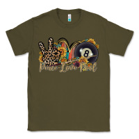 Army Green peace love pool Classic Tee - RacoonDesign