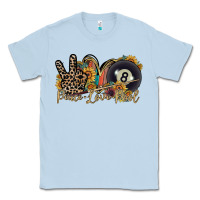 Dusty Blue peace love pool Classic Tee - RacoonDesign