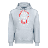 Heather Grey Production Crew Set Designer Movie Film Halloween Skull Urban Hoodie - minhPixels
