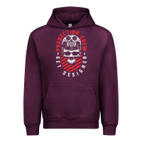 Mauve Wine Production Crew Set Designer Movie Film Halloween Skull Urban Hoodie - minhPixels