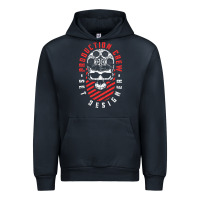 Navy Production Crew Set Designer Movie Film Halloween Skull Urban Hoodie - minhPixels