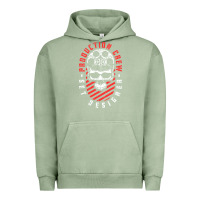 Pigment Oil Green Production Crew Set Designer Movie Film Halloween Skull Urban Hoodie - minhPixels