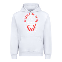 White Production Crew Set Designer Movie Film Halloween Skull Urban Hoodie - minhPixels