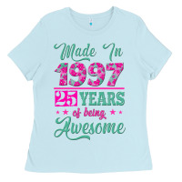 Made In 1997, 25 Years Of Being Awesome Ladies Tee | Teevron