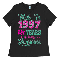 Black made in 1997, 25 years of being awesome Ladies Tee - Jasminsmagicworld