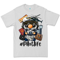 Dove Grey pilot life gnome Premium Tee - BarkalooDesign